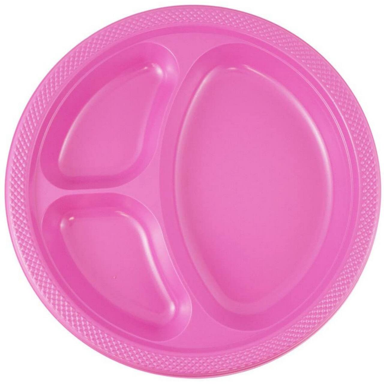 JAM Paper 10.25" Divided Plastic Party Plates, 20ct.